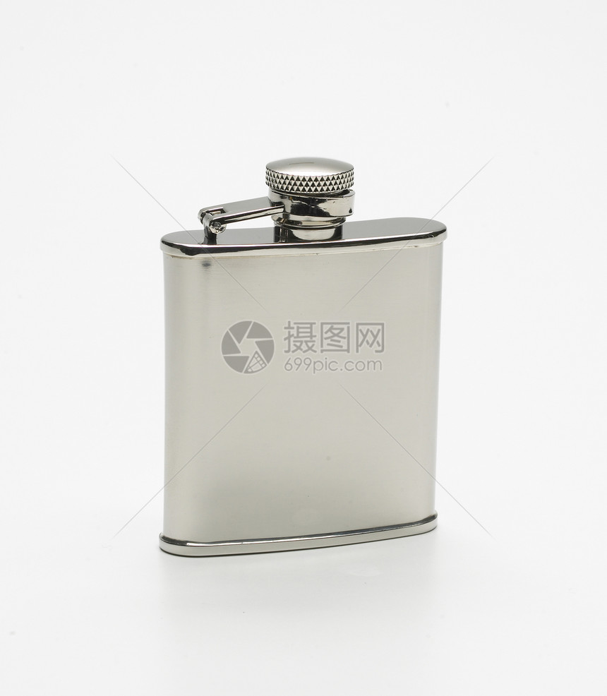 长发酒壶盒子空白容器保温灰色金属合金宏观辅助图片