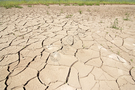 旱季  干地热带破坏性天气地球环境生态灾难地面裂缝荒地背景图片