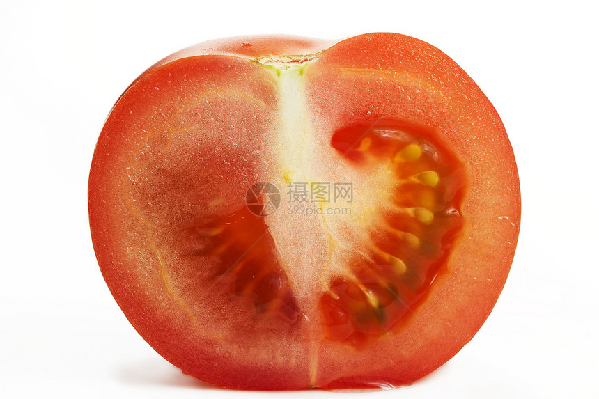 半番茄蔬菜白色食物健康红色水果沙拉图片