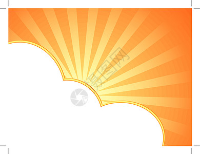 夏季框架阳光晴天天气边界橙子自由日出太阳广告卡片背景图片