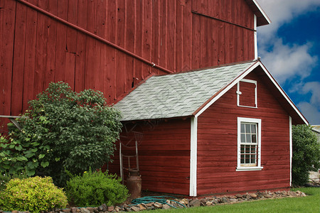 古老的红色谷仓木板牧场壁板农场乡村高清图片