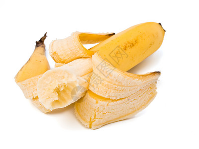 香蕉白色甜点黄色水果背景图片