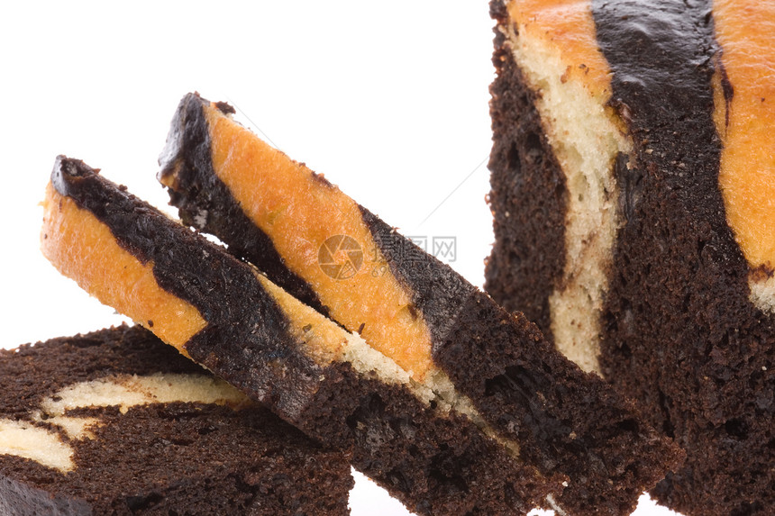 巧克力蛋糕孤立巧克力蛋糕宏观面包可可棕色小吃食物糖果生日图片