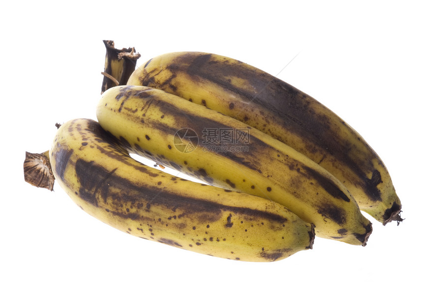 过度干旱的香蕉瑕疵宏观水果热带甜点绿色小吃团体饮食斑点图片