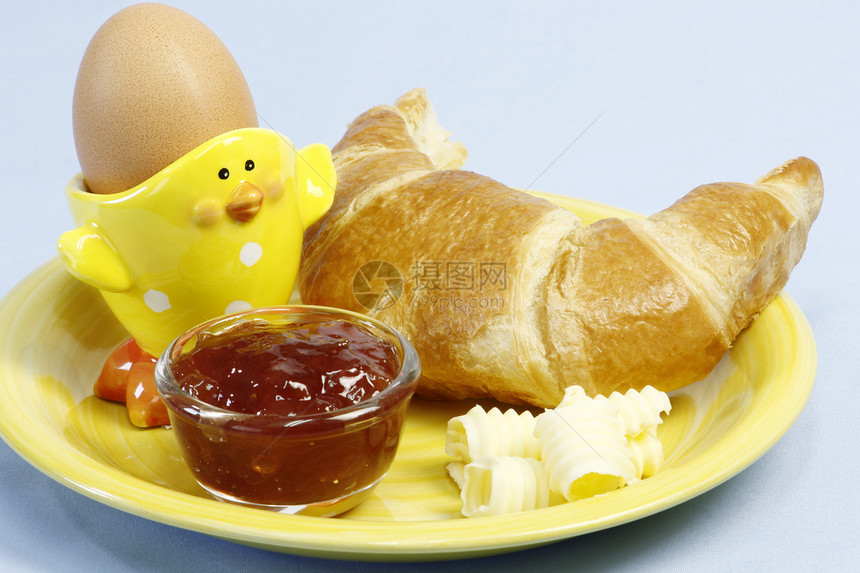 法语早餐小吃食物糕点状物营养黄油片状图片