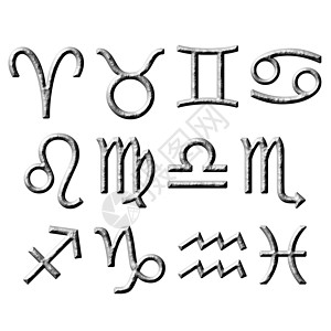 双子座生辰石3D 石 Zodiac 符号背景