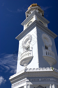 乔治敦遗产钟塔建筑建筑学庆典建筑物文化世界历史钟楼女王时间背景