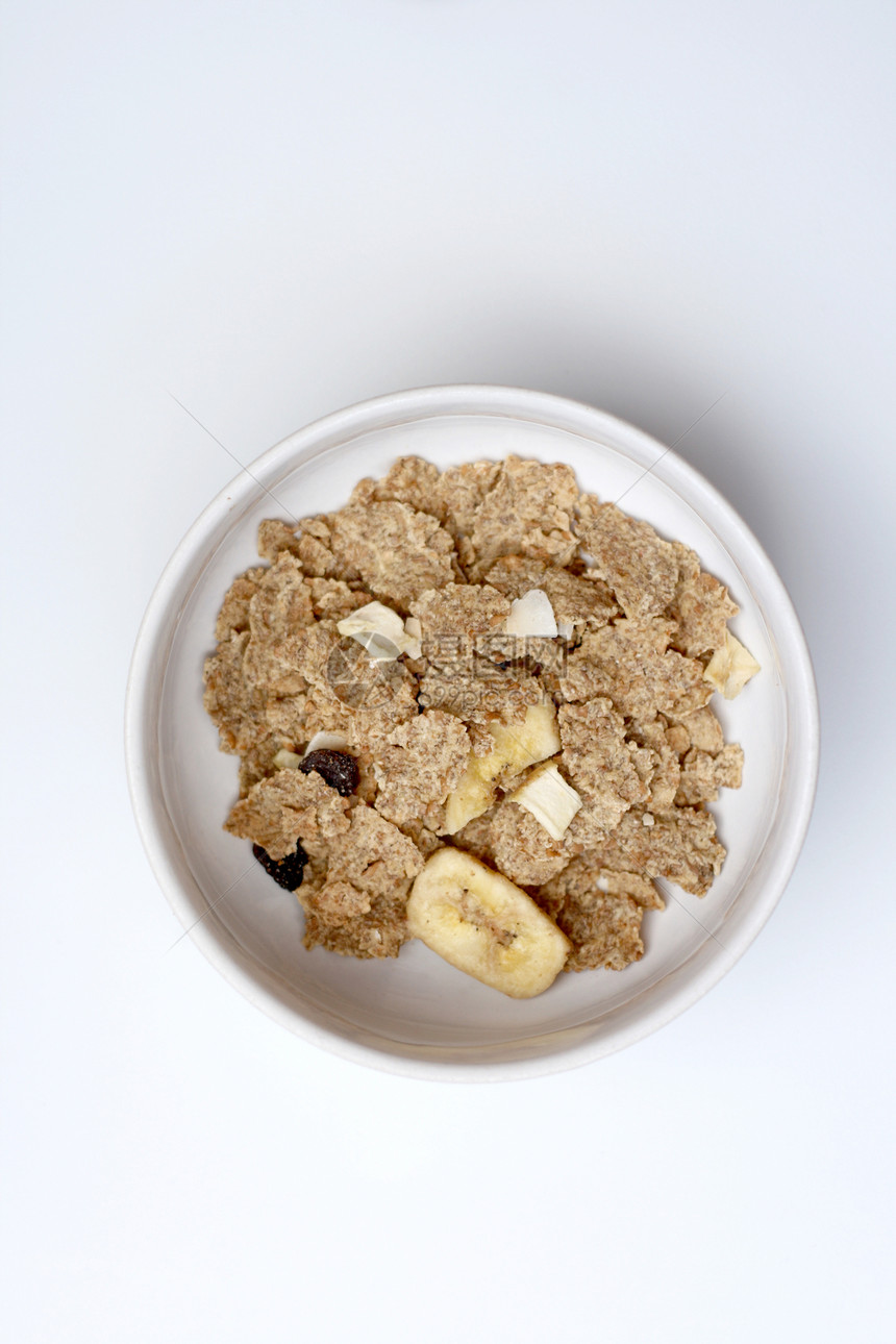 果实和纤维保健健康饮食食物医疗美食香蕉早餐医学燕麦葡萄干图片