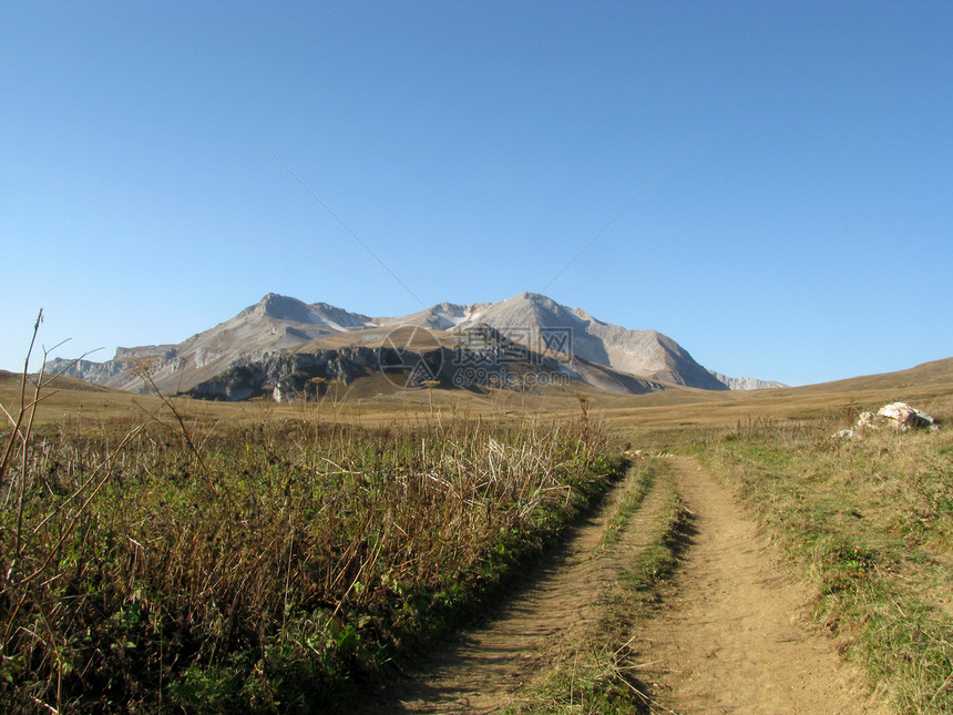 山山脉冰川轨道全景旅行文件旅游背景草甸岩石顶峰图片