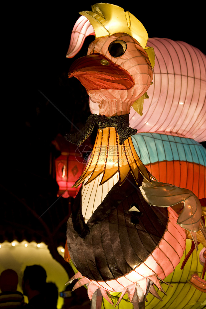 中国龙鸟动物Zodiac灯精神文化宗教灯笼寺庙上帝庆典十二生肖月球传统图片