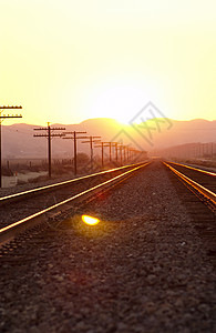 火车铁路日落曲目货运背景图片