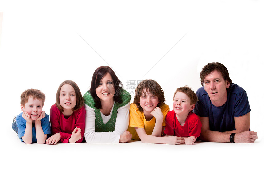 白种家庭图片