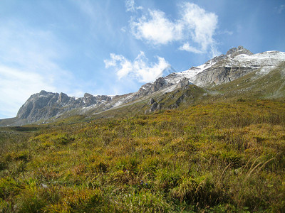 高加索山脊山山脉风景路线顶峰背景全景山脊斜坡解脱文件冰川背景