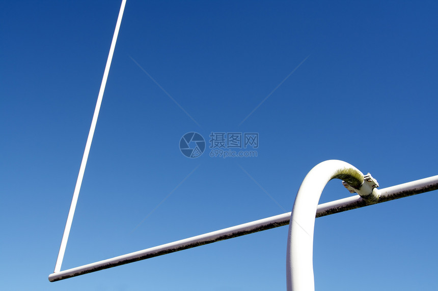 橄榄足球目标员额场地平底船运动踢球者竞赛体育场分数邮政成功蓝色图片