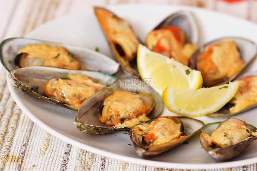 贝壳蛤蜊菜单午餐食物时间海鲜环境饮食香菜厨房图片