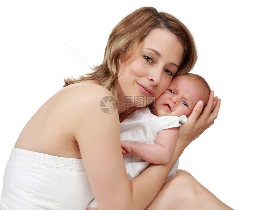 抚养婴儿的母亲家庭女士生活孩子新生童年白色女孩育儿拥抱图片