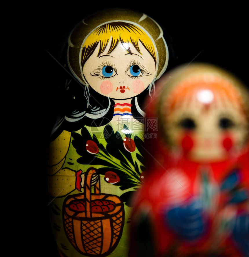 俄罗斯国民头巾娃娃白色宝贝玩具传统套娃收藏纪念品尺寸图片