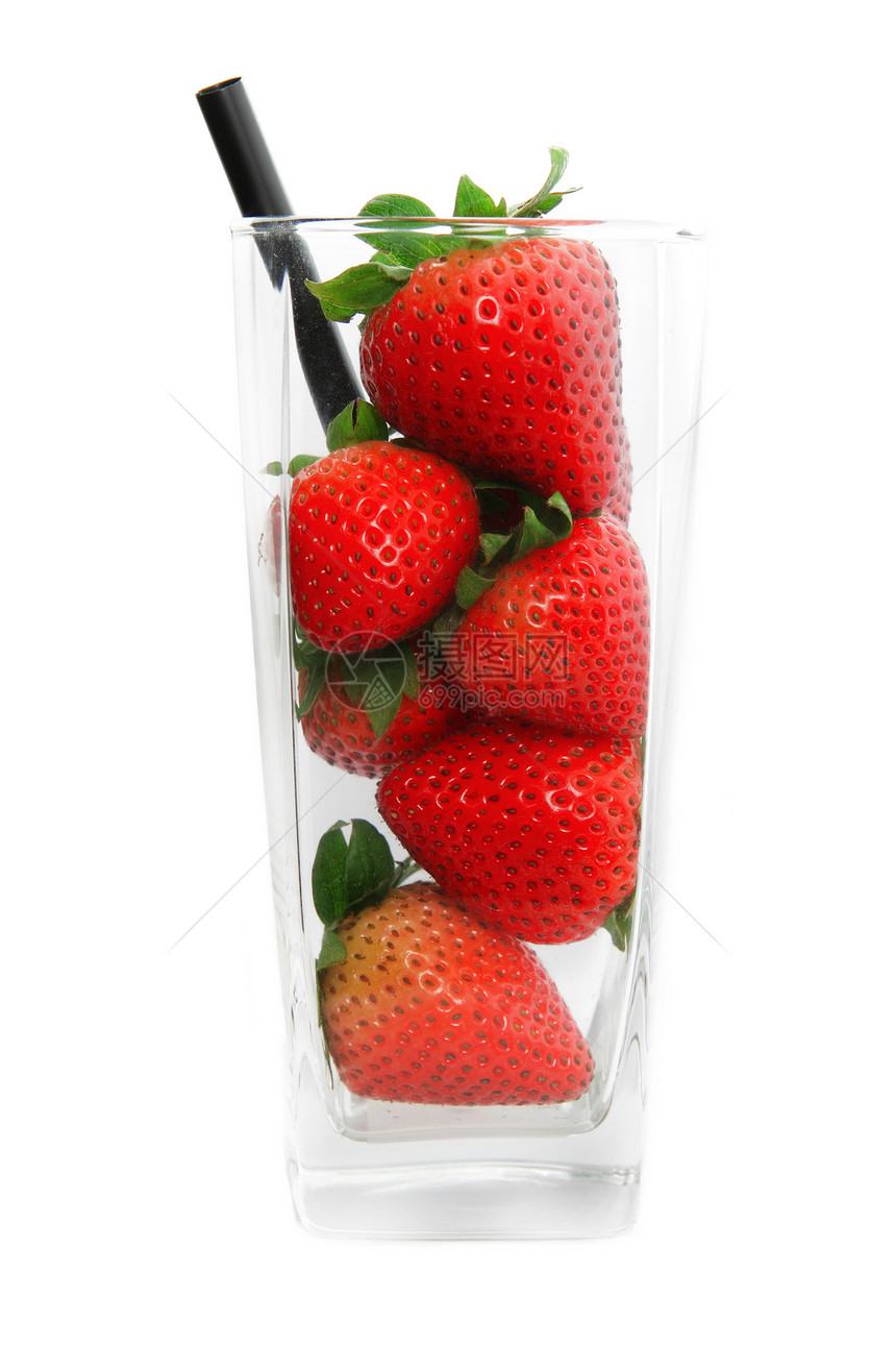 草莓果汁概念图片