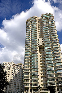 现代高频公寓投资多层建筑销售抵押不动产高楼财产房子住宅平坦的高清图片素材