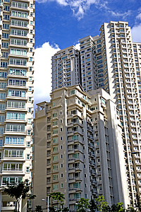 现代高频公寓高层财产住宅房子建筑抵押建筑物建造投资多层家高清图片素材