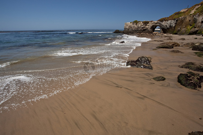 加利福尼亚海滩天空风景海岸旅游海洋沿海岩石假期旅行太阳图片