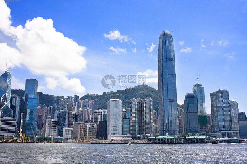 香港天空市中心风景地标建筑天际摩天大楼景观城市旅行图片
