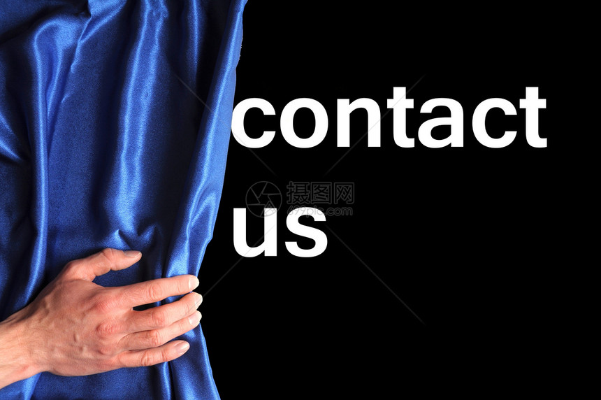 联系我们蓝色解决方案窗帘商业电子邮件黑色帮助电话成功顾客图片