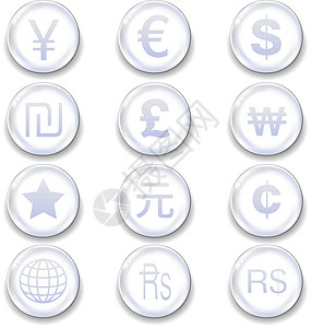 韩国乐天世界国际货币网络图标国际货币设计图片