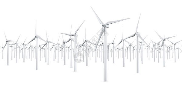 孤立风力涡轮机力量计算机发电机白色轮机风车刀片活力环境转子背景图片