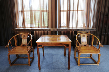 传统中国家具和装饰及装饰房间房子椅子住宅艺术品遗产文化背景图片