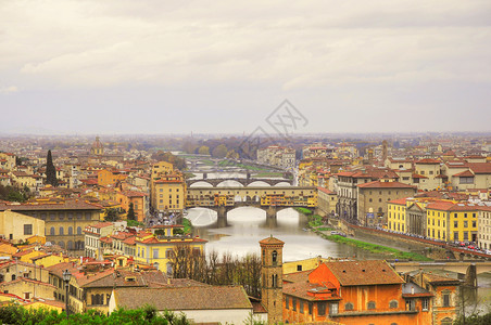 Florence 城市景色全景建筑遗产传奇背景图片