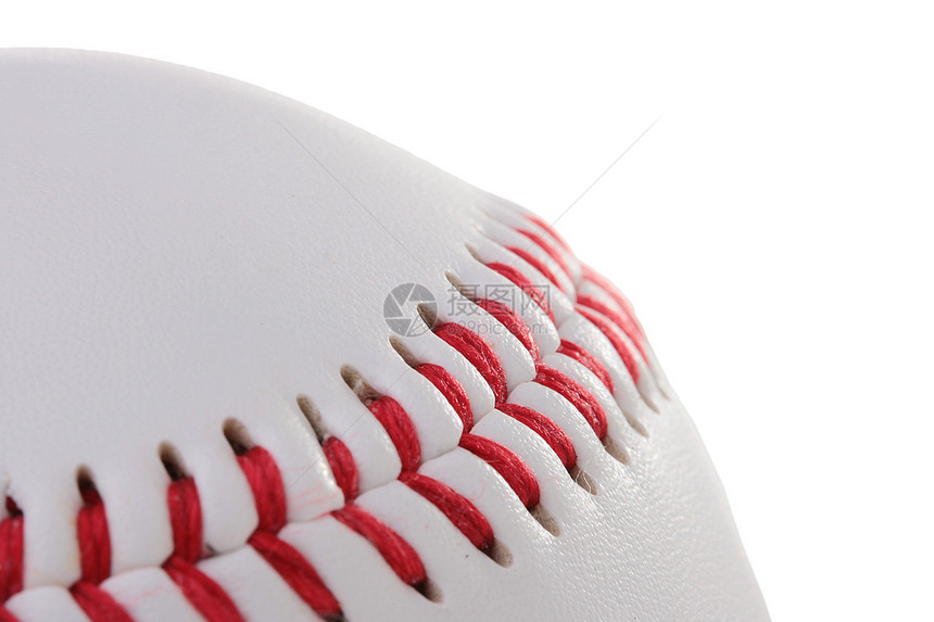 垒球红色细绳圆形皮革存货运动白色缝纫游戏图片