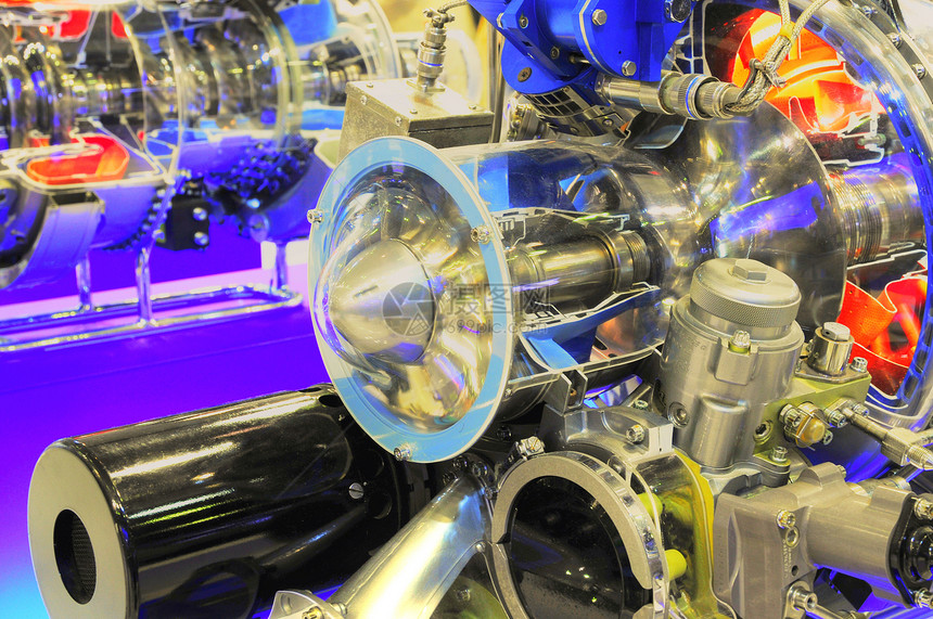 金属世界喷气发动机管道速度活力喷射引擎来源燃料机器力量技术图片