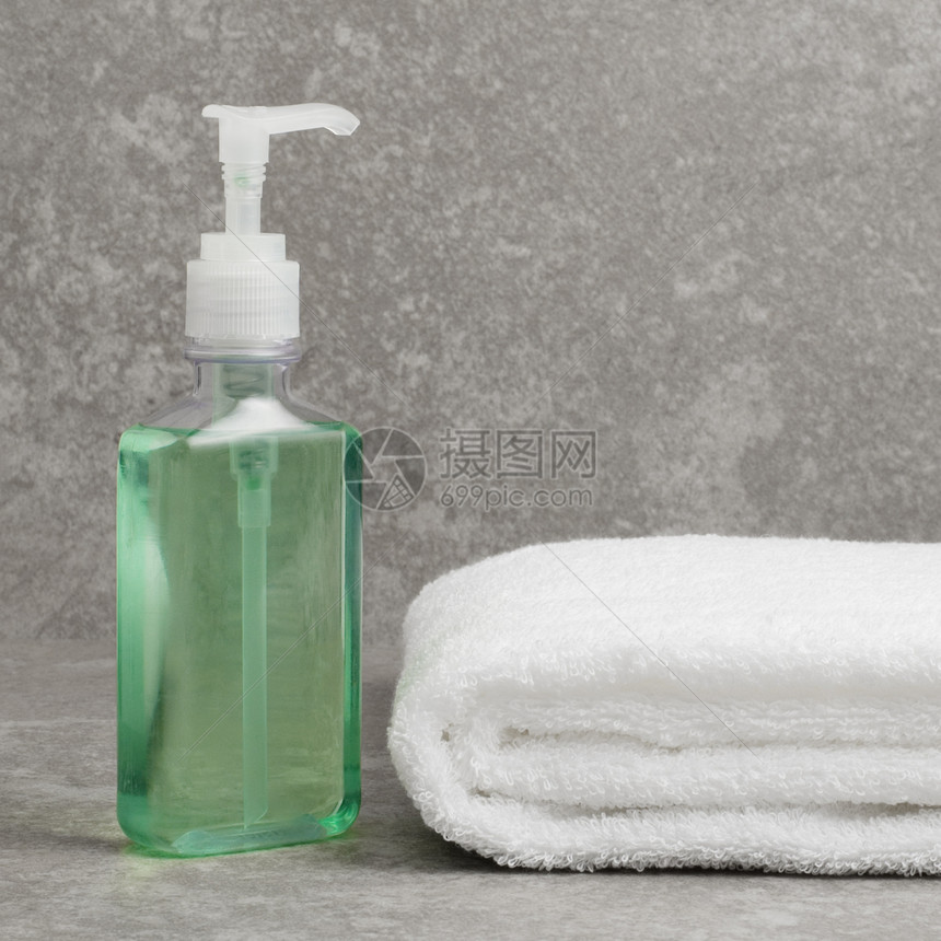 Spa 显示洗发水福利房子毛巾宏观洗剂石头护理皮肤保健图片