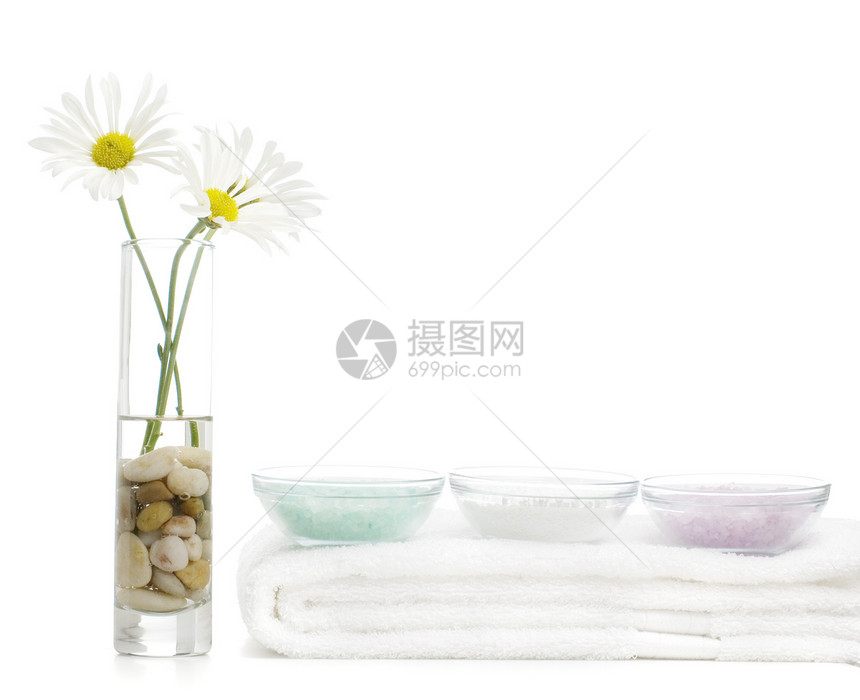 Spa 显示护理花瓶展示治疗植物浴室紫色福利化妆品美丽图片