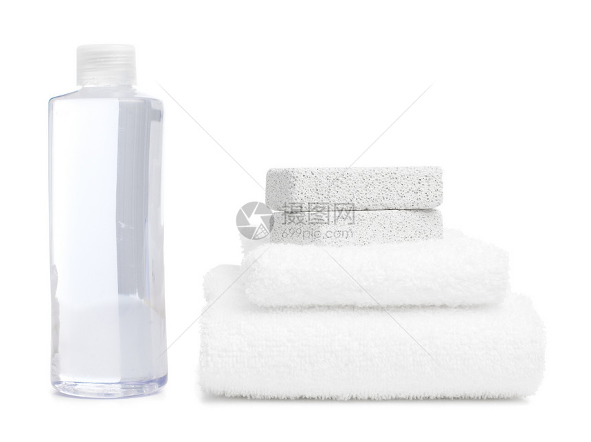 Spa 显示治疗宏观房子浴室石头福利化妆品毛巾展示洗剂图片