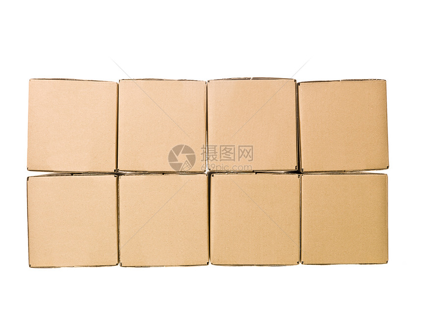 纸板盒棕色纸板四物标志纸盒回收命令白色八关包装图片