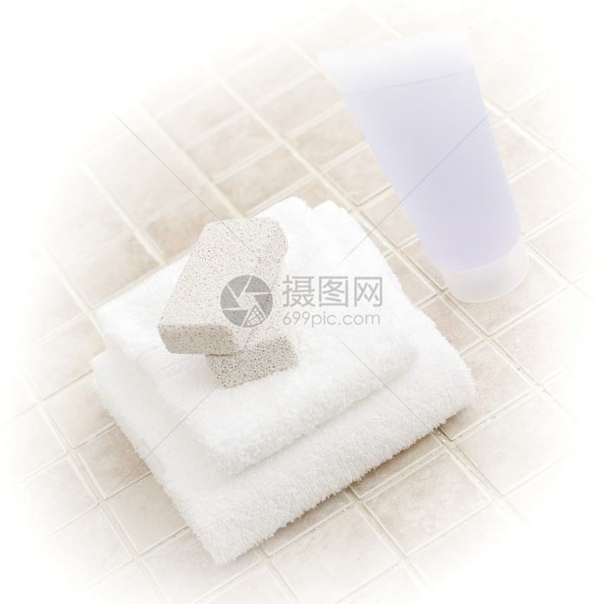 Spa 显示治疗浴室展示宏观卫生皮肤肥皂保健石头毛巾图片