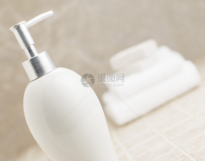 Spa 显示化妆品福利美丽放松宏观淋浴卫生保健治疗浮石图片