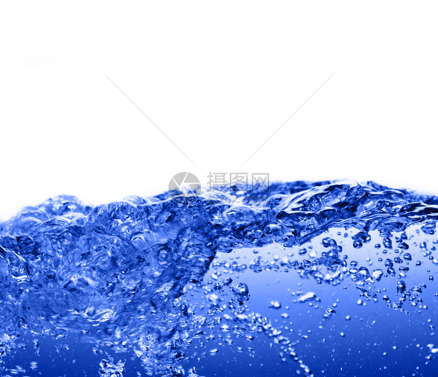 蓝水反白漩涡海浪液体波纹蓝色自然宏观活力海洋水滴图片