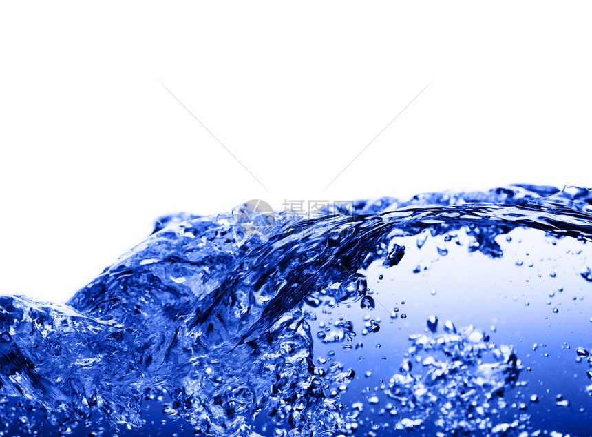 蓝水反白液体海洋环境自然活力宏观洗澡漩涡水滴蓝色图片