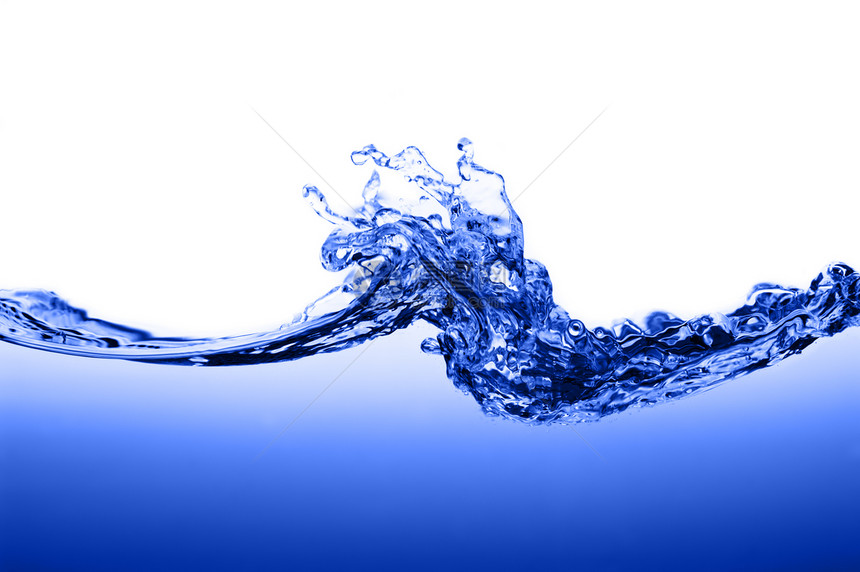 蓝水反白漩涡运动水滴海洋环境宏观波纹自然活力气泡图片