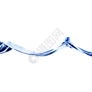 蓝波海洋蓝色流动飞溅洗澡液体活力环境卫生波纹背景图片