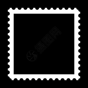 邮票剪贴画印戳邮票定制风格明信片收藏品爱好剪贴邮件边界插图背景