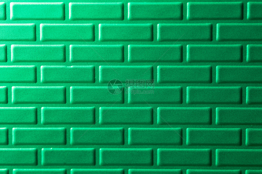 金属砖墙壁灰色绿色正方形长方形投掷床单地面图片