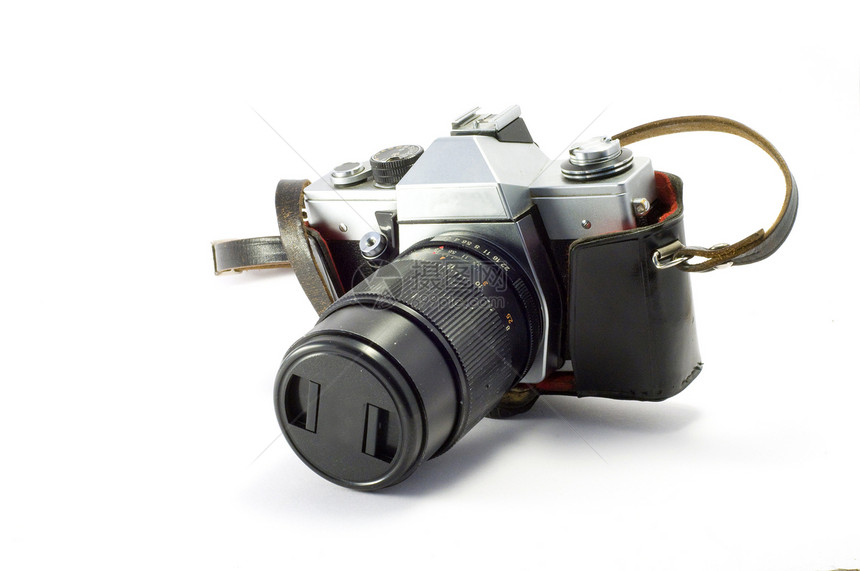 照相机相机乡愁白色风格皮革摄影收藏古董照片黑色图片