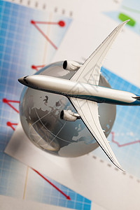 空中旅行旅费圆圈海关客机商业国际飞机乘客插图天空技术背景图片