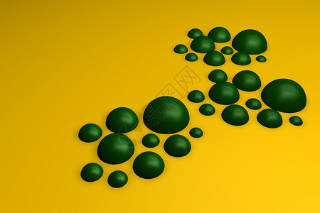 气泡圆圈宽慰黄色绿色艺术插图背景图片