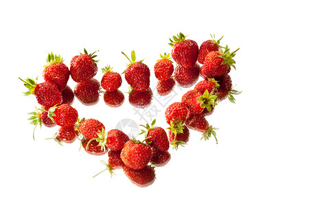 心浆果红色水果食物甜点背景图片