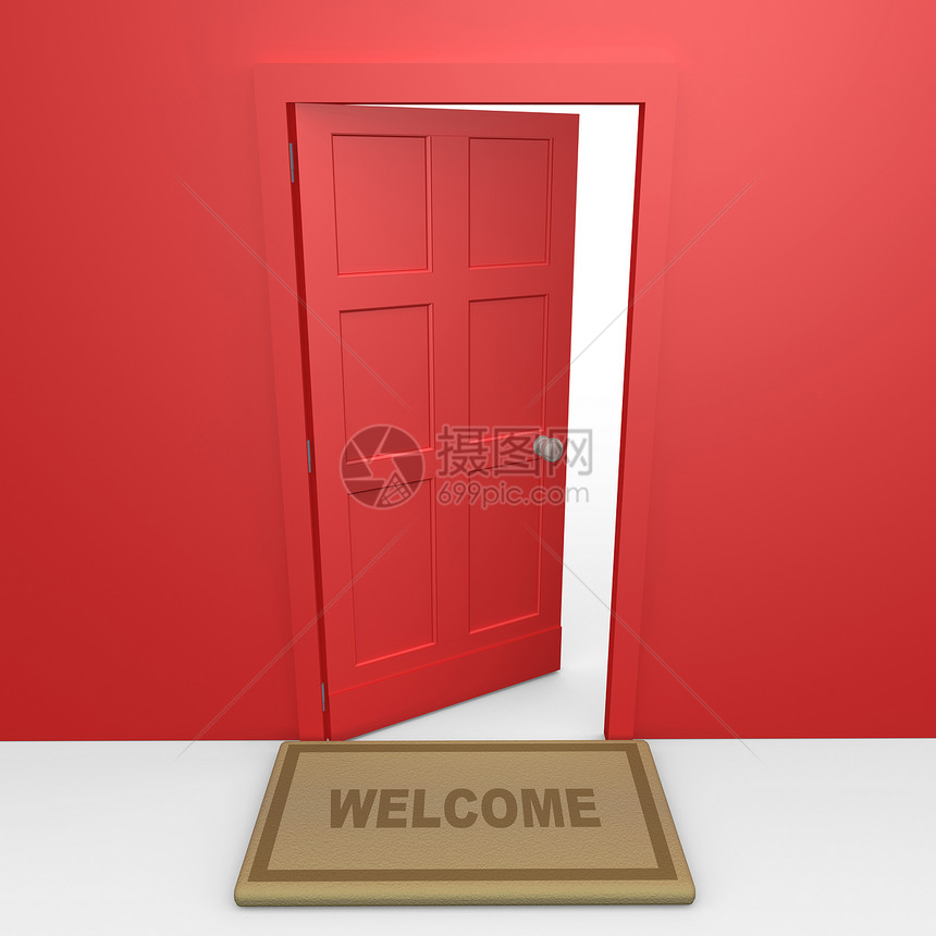 红门计算机入口插图房子图片